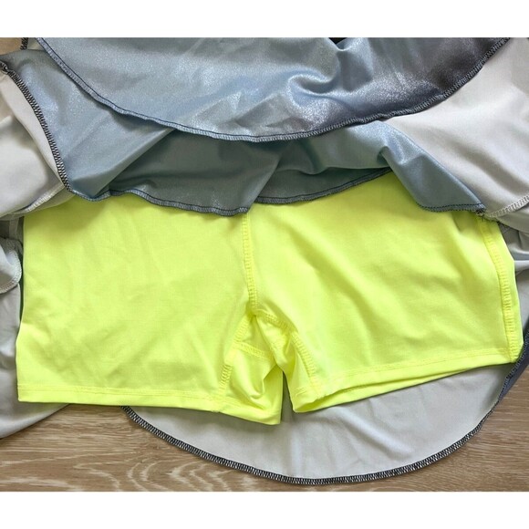 Lucky in Love Wild Ombre Rally 13" Skort Tennis/Pickleball Sz SMALL Tiered Ruff - Picture 2 of 5